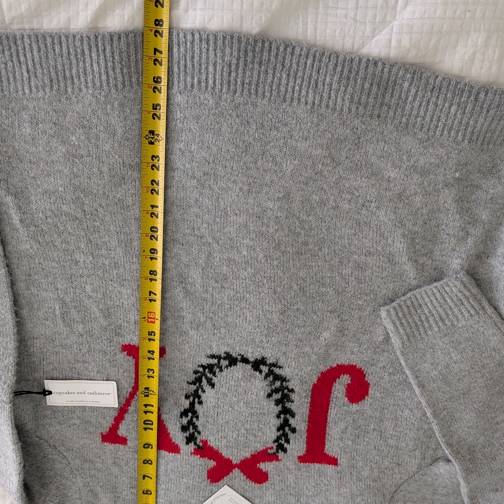 cupcakes & cashmere Gray Joy Sweater - Picture 3 of 7